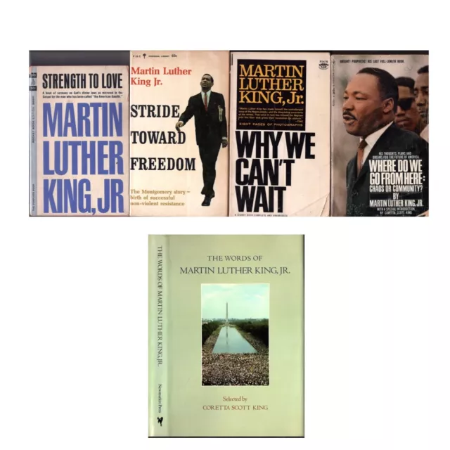 Vintage Martin Luther King Jr. “Strength To Love” “Why We Can’t Wait” LOT (5x)