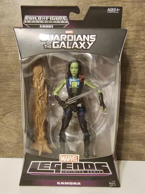 HTF Marvel Legends Guardians Of The Galaxy GAMORA Sealed Groot BAF