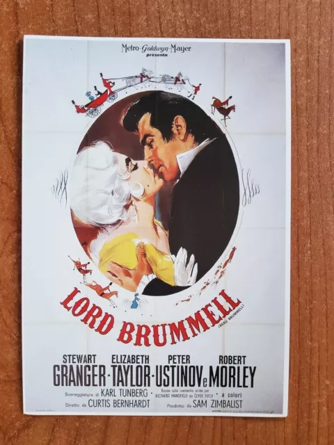 24° Cartolina Pubblicitaria Locandina Film - Lord Brummell