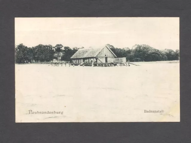 AK Neubrandenburg - Badeanstalt (gelaufen 1917)