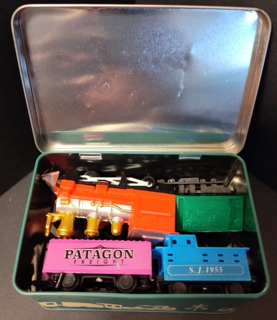 Toy Train In A Tin Box -Working Old No 9 Mini Locomotive #3901 Complete - Foto 9