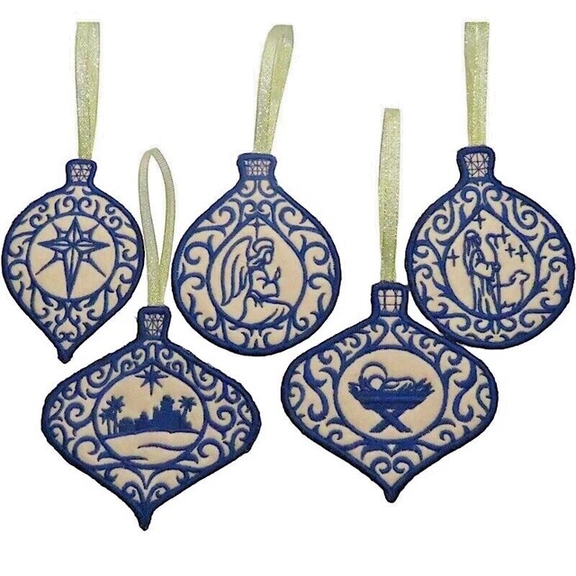 Handmade Christmas Decoration Ornament Nativity Baubles