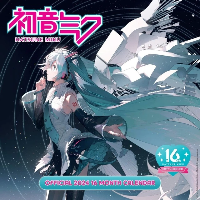 2025 CALENDAR HATSUNE Miku Anime Month to View Square Wall Hanging