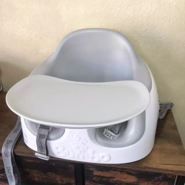 Bumbo Baby 3 in 1 Soft Foam Multi Seat with Tray Gray White
