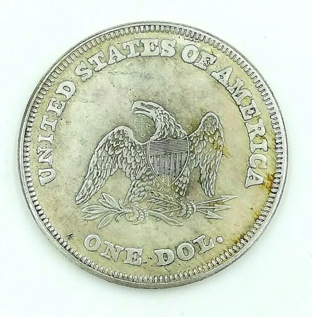 1 Dolar 1878 Liberty Sentada Moneda Réplica Norte América Antigua Colección 2