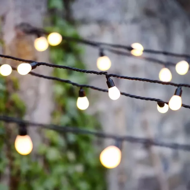 Lights4You 33ft (10m) 50 Large Bulb Warm White Outdoor String Lights