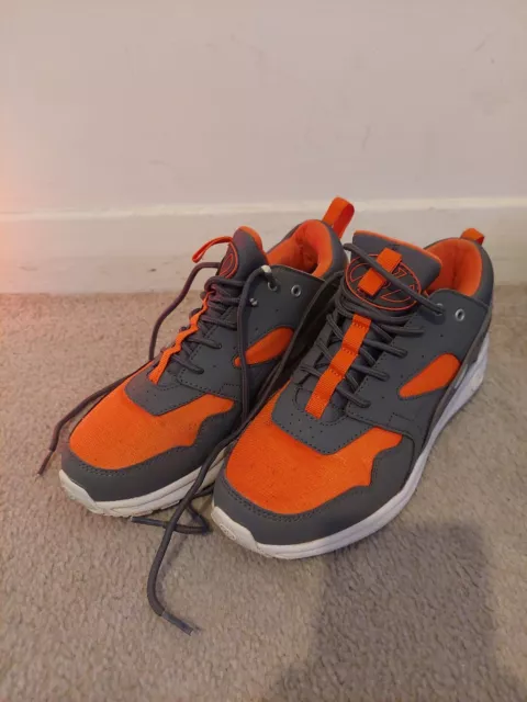 Heelys Force Rollschuhe Größe 5 Y grau und orange komplett mit Werkzeugen 2