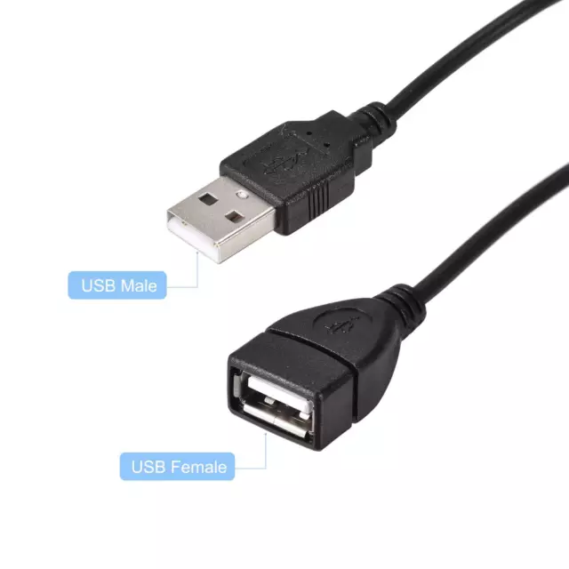 USB Câble ON/Off Interrupteur Mâle à Female Corde 1M pour LED Bureau LED Bande 2