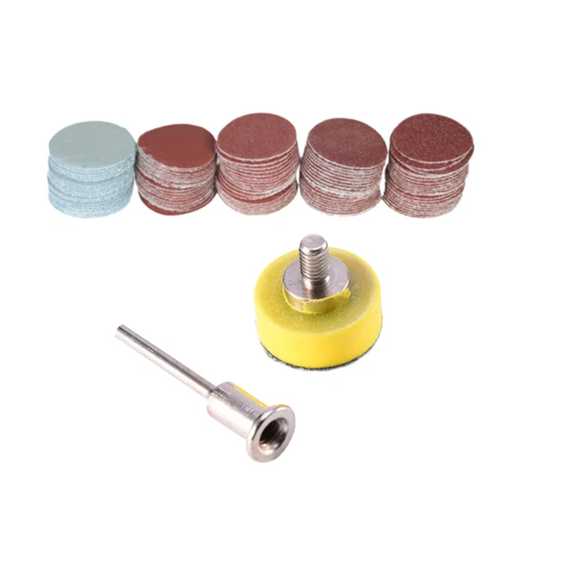 100 Pcs Restorer Tool Drill Grinder Sanding Discs Pad Backer