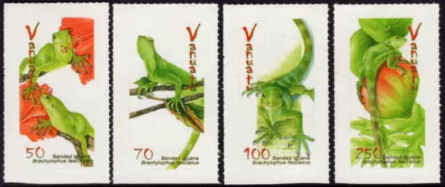 VANUATU - 2007 'BANDED IGUANA' Set of 4 Self Adhesive MINT SG1013-1016 [D8646]