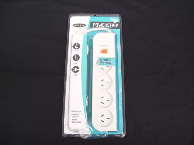 4 Socket Outlet Way Powerboard Powerstrip Power Board Point Surge Protector