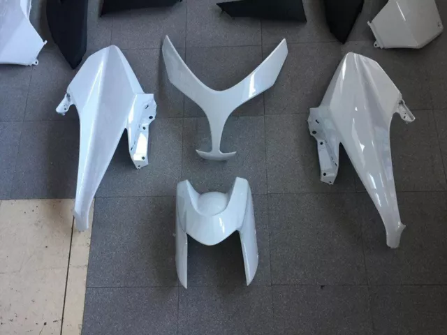 Kit Carene Carena Bianco Lucido Per Yamaha Tmax T-Max 500 2008-2009-2010-2011 2