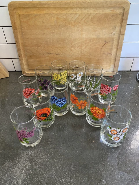 Brockway Glass Flower Of The Month ALL 12 In og Box