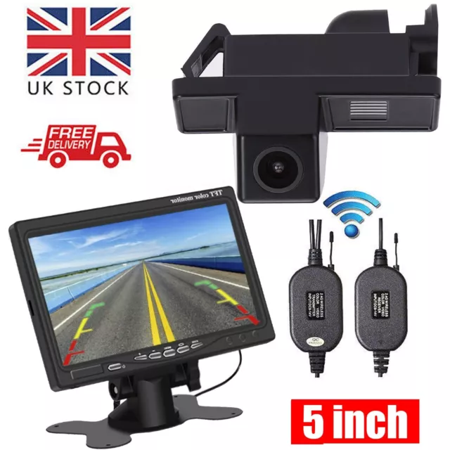 Wireless Reverse Camera +5" Monitor Rear View Kit For Mercedes Benz Sprinter VW