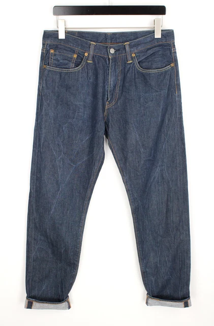 MENS LEVI STRAUSS & Co 501 Jeans Size W34 L30 Straight Indigo