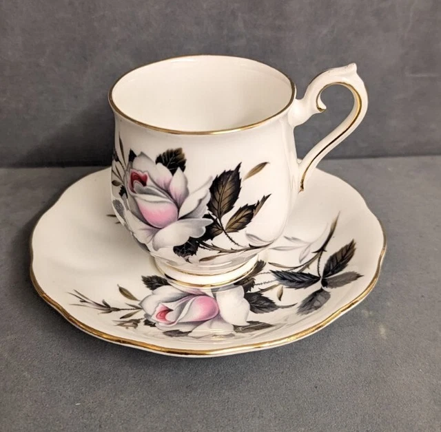 Royal Albert Fine Bone China Queens Messenger Small Coffee Cup & Saucer.