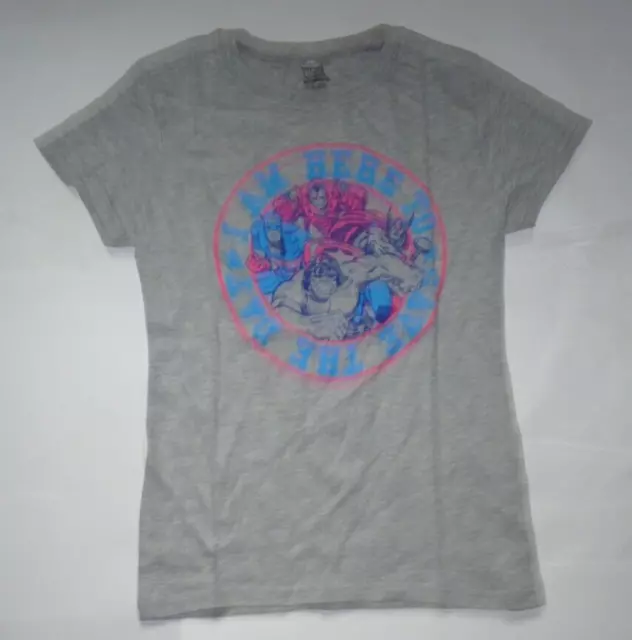 NEW MARVEL AVENGERS Girls Kids 5 6 Superheroes T Shirt NEW NIP FF33