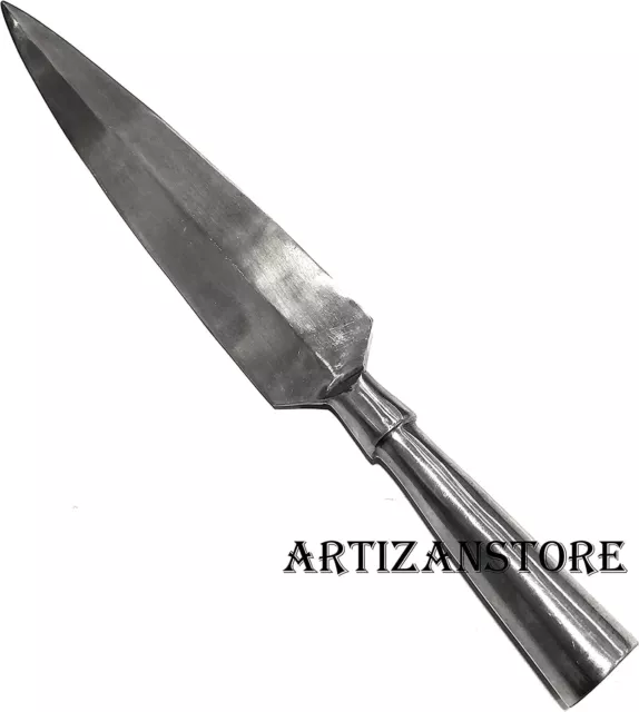 Hand Forged Viking Saga Iron Spear Head Reproduction Roman Or Medieval Steel Spe