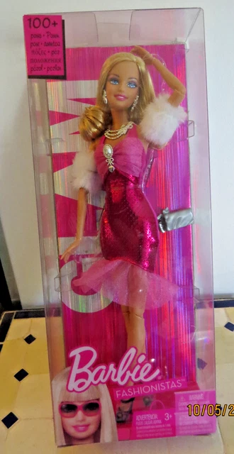 NRFB 2014 BARBIE STYLE GLAM 100+ RAQUELLE faux cils Veste léopard jean