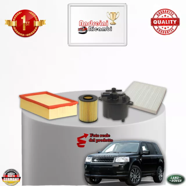 Kit Tagliando Filtri Land Rover Freelander Ii 2.2 Td4 118Kw 160Cv Dal 2008 ->