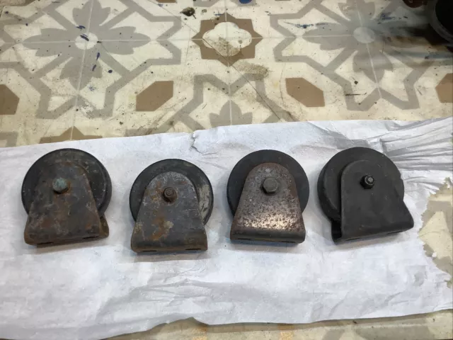 Vintage Craftsman Table Saw Stand Wheels (4)