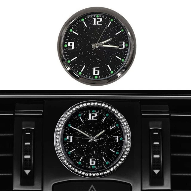 Orologio auto luminoso diamante quarzo orologio auto griglia di ventilazione 1 pz alta qualità