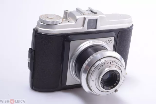 ✅ Agfa Isola 6X6Cm On 120 Roll Film *1960* Camera Focus 75Mm 6.3 Agnar Lens