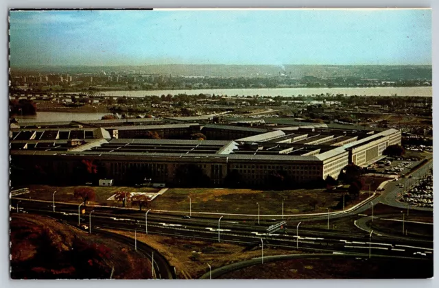 Arlington, Virginia VA - Air View of Pentagon Building - Vintage Postcard