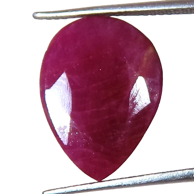 11x16x5 MM 10.25 Karat Nicht Erhitzt Natürlich Rot Rubin Precious Birne Cut AAA