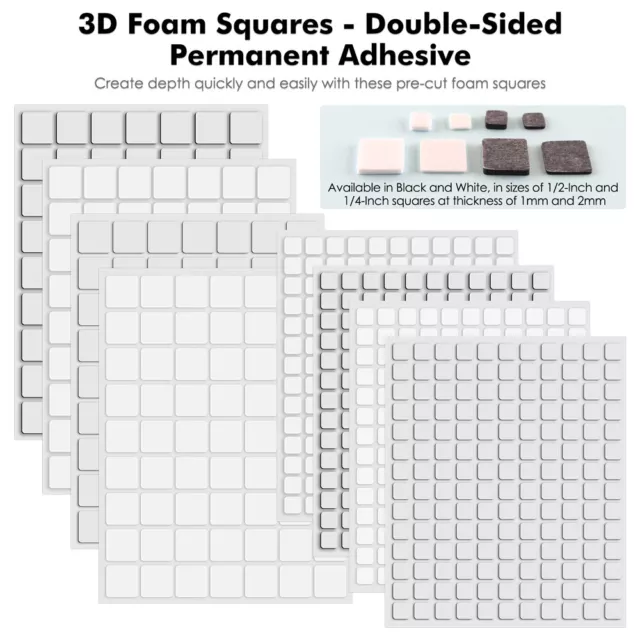 3D Double Sided Adhesive Foam Squares For DIY Scrapbooking Craft Card Making