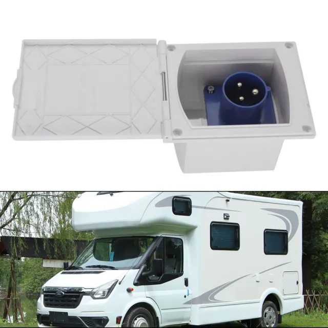 Prise de raccordement flush 230V 16A facile à utiliser pour caravane camping-ca