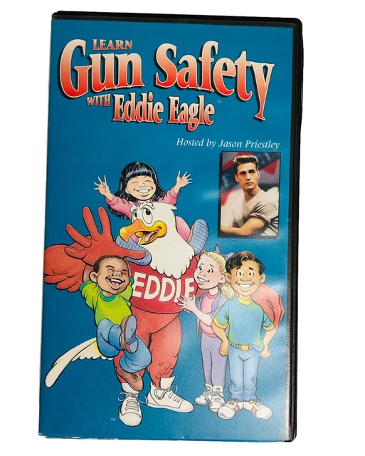 GUN SAFETY NRA VHS Eddie Eagle Kids Parent Learn Safety Together Jason