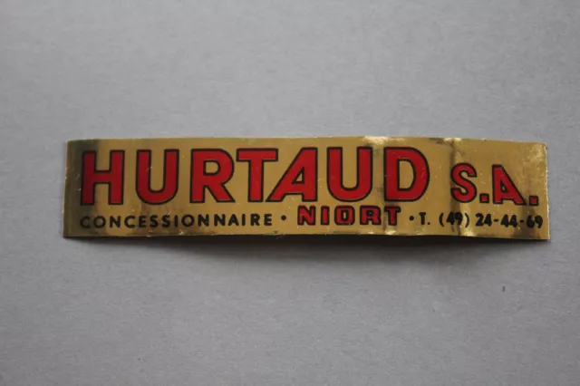 MF Ancien autocollant HURTAUS S.A. concessionnaire Niort