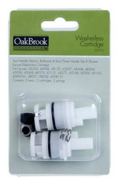 Oakbrook Faucet Repair Kit Two Handle Universal Washerless cartridge set