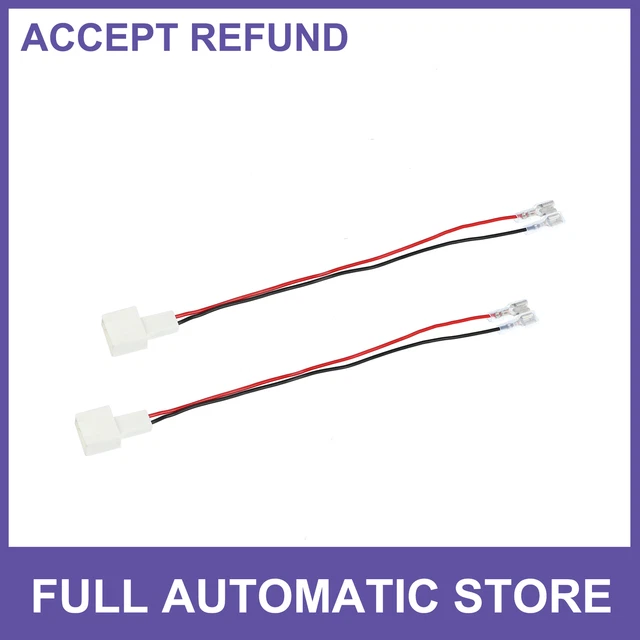 2 Pcs Car Speaker Connector Wire Harness Adapter Connector for Toyota for Scion