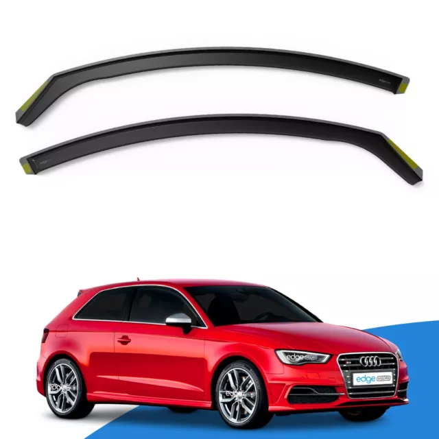 Audi A3 or S3 MK3 2013-2020 3 Door Hatchback Wind Deflectors 2pc Edgevisors