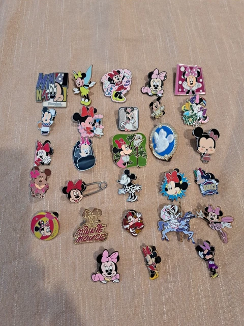 Disney Trading Pin Lot 28 Pins MINNIE MOUSE RARE MUST SEE PICTURES CAMEO BABY