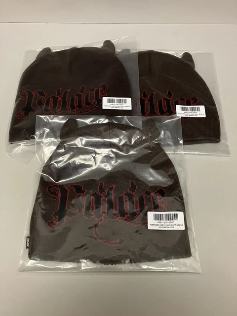 PALACE SKATEBOARDS HORNY Nein Cuff Beanie Hat Black £89.12 PALACE SKATEBOARDS HORNY Nein Cuff Beanie Hat Black £89.12