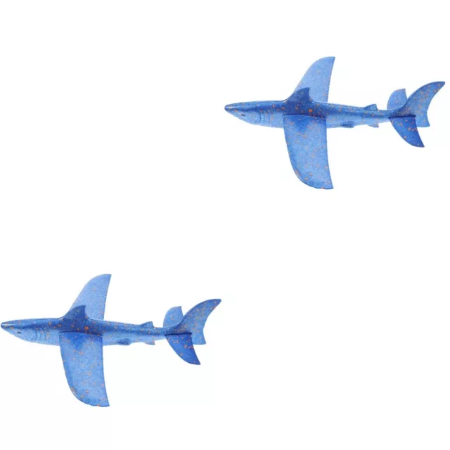 2 Sets Hai-Flugzeug Spielzeug Für Kinder Schaumgleiter Handbuch