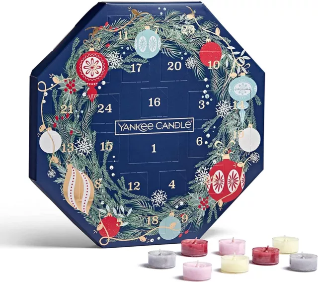 Yankee Candle Wreath Advent Calendar | Christmas Scented Candles Gift Set