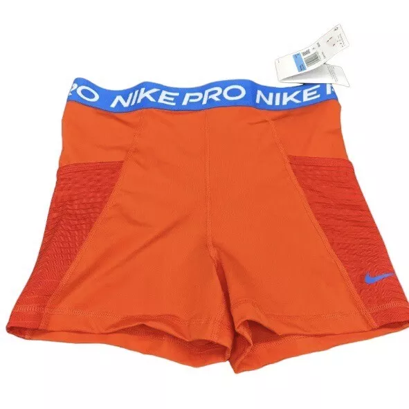 NIKE PRO WOMEN'S Shorts Blue Patterned Sport Wear S Small £15.09