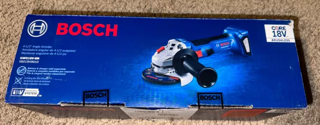 NEW Bosch GWS18V-8N 18V 4-1/2" Brushless Angle Grinder w/ Slide Switch TOOL ONLY