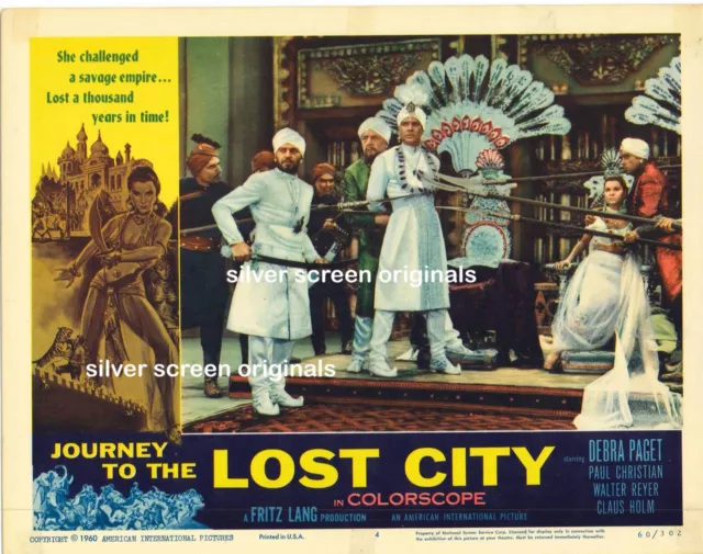 Journey to the Lost City 1x ORIGINAL US Lobby Card Fritz Lang 1960