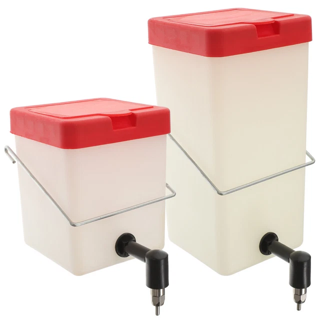 2 piezas Conejito Fuente de agua Conejo Botella de bebida Conejo Caja de agua Aut