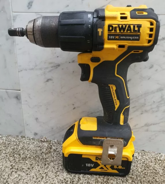 DeWalt 18V XR Brushless Combi Drill +5ah Battery DCD709