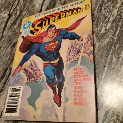 Superman Best Of DC Blue Ribbon Digest Comic Paperback 1979,signed ?