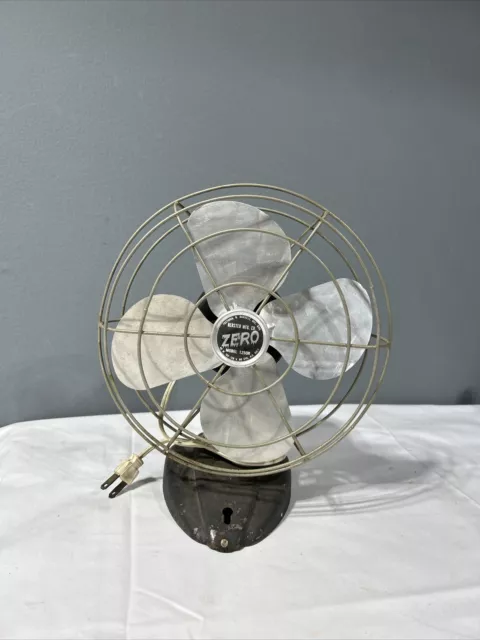 Vintage Zero Model 1250R Metal Table Fan Sh6