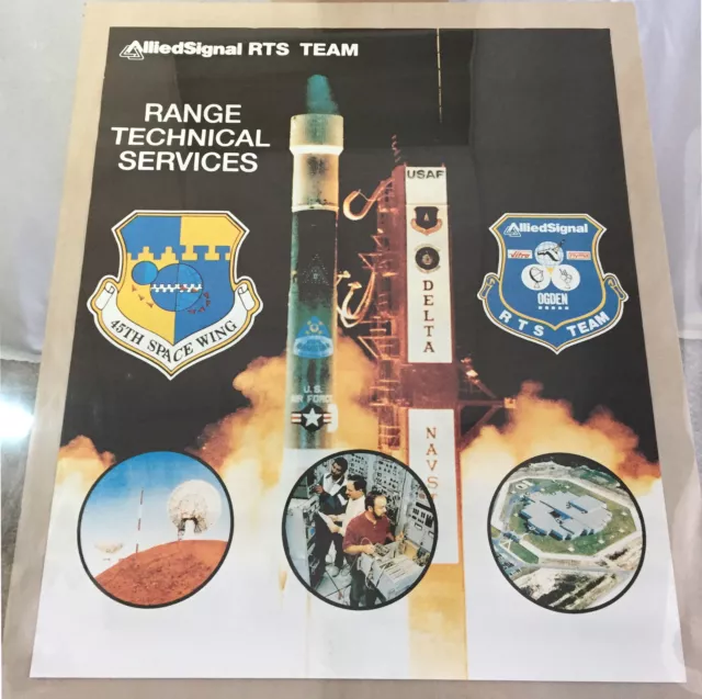 Vintage Aziendale Promo Poster ~ Allied Segnale RTS Team Gamma Tecnico Services