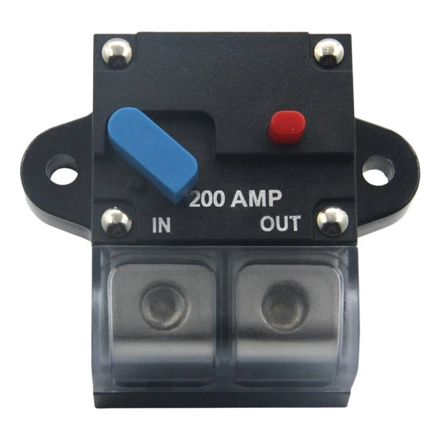 12-24 Volt DC 200A Circuit Breaker Trolling Motor Auto Car Marine Stereo Au J8M8