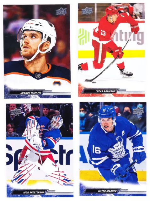 2022-23 Upper Deck NHL TEAM SET Complete Series 1, 2 & Extended 2022/23 UD PICK